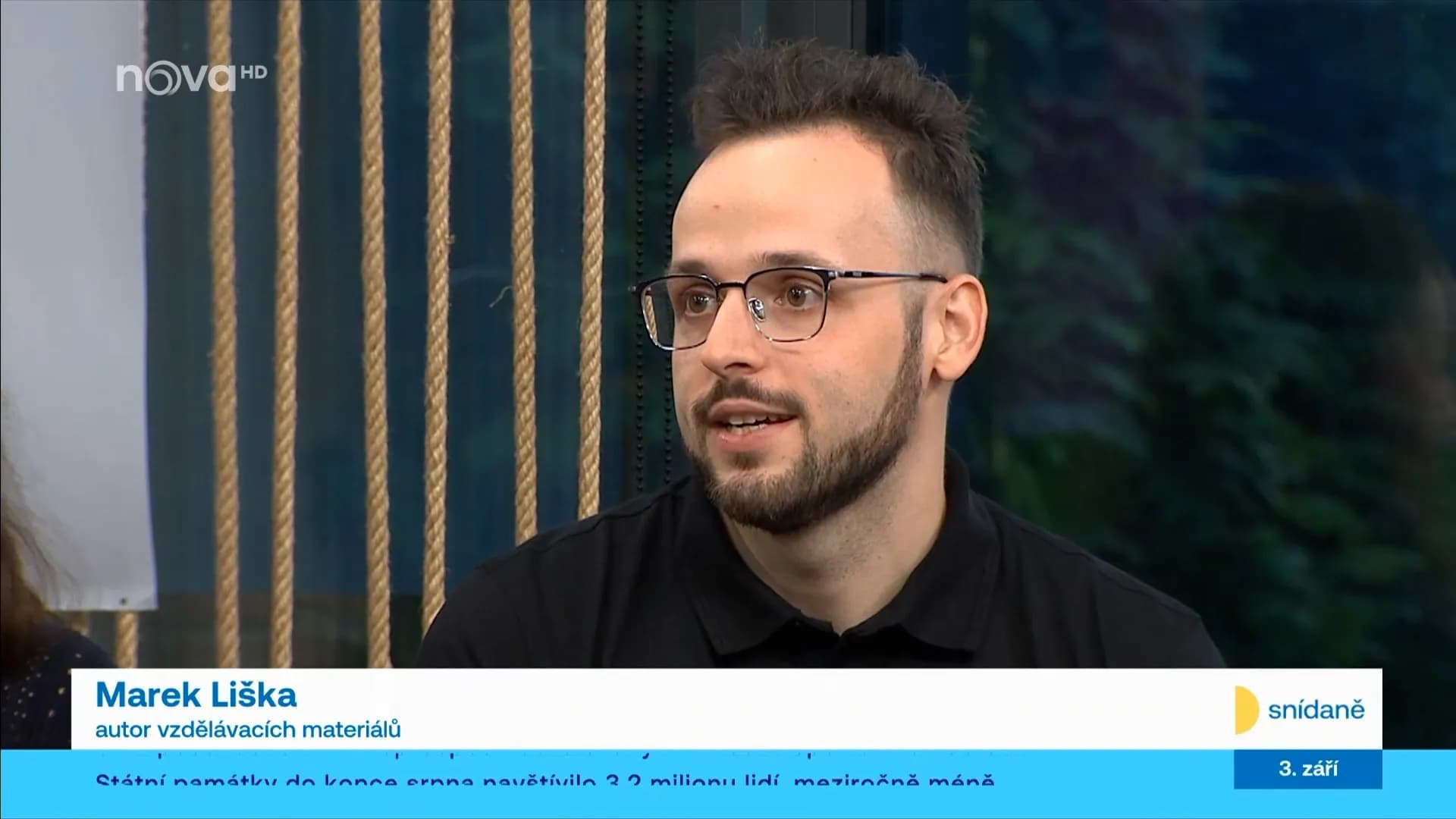 Marek Liška ve Snídani s Novou